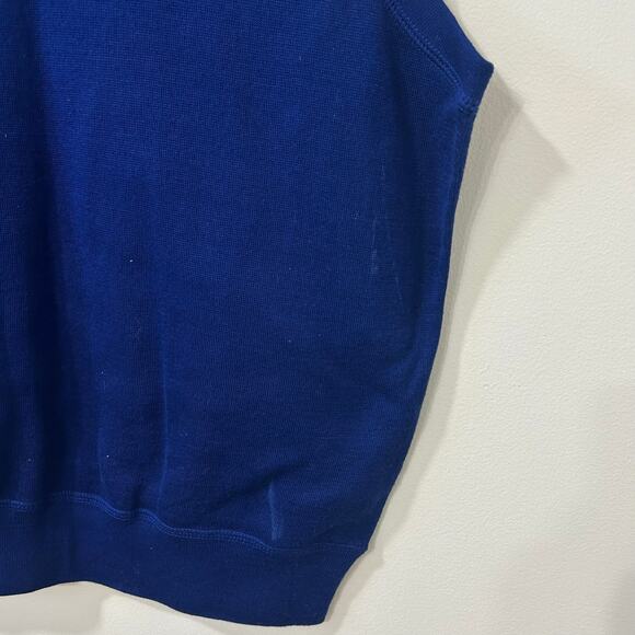 Polo Ralph Lauren Golf Vintage Mens Sz Large Blue Sweater Vest Preppy Logo - Picture 2 of 6
